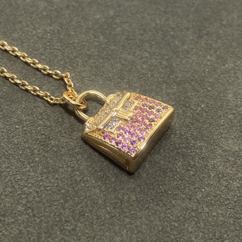 Hermes Amulettes Kelly necklace