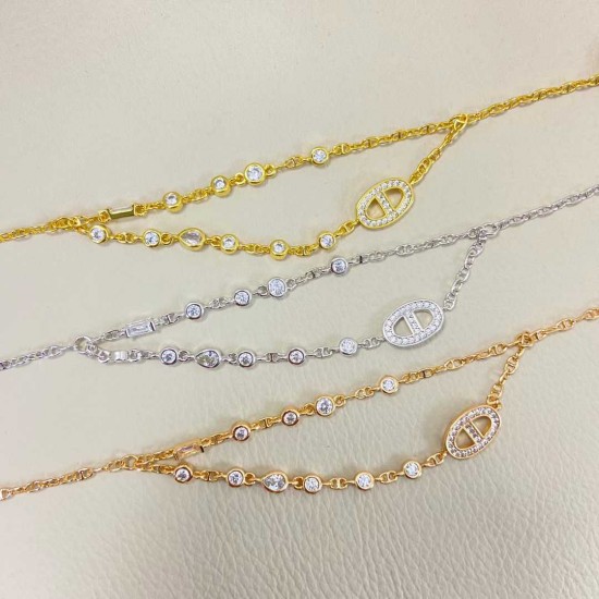 Hermes Chaine d'Ancre Chaos Fancy diamond bracelet Hermes Chaine d'Ancre Chaos Fancy diamond bracelet