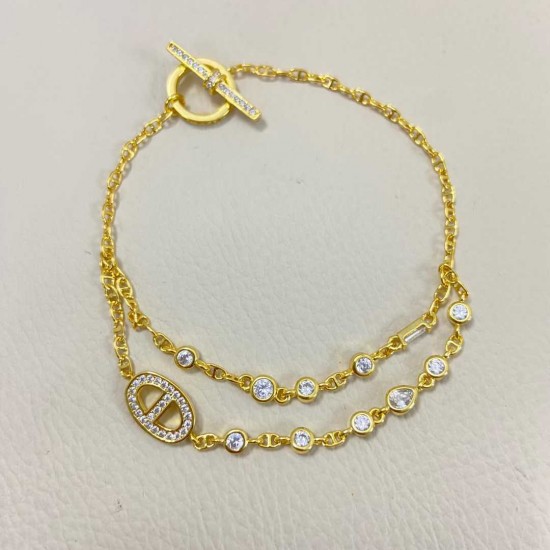 Hermes Chaine d'Ancre Chaos Fancy diamond bracelet Hermes Chaine d'Ancre Chaos Fancy diamond bracelet