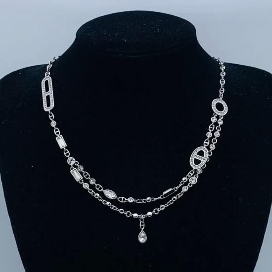 Hermes Chaine d'Ancre Chaos Fancy diamond necklace Hermes Chaine d'Ancre Chaos Fancy diamond necklace