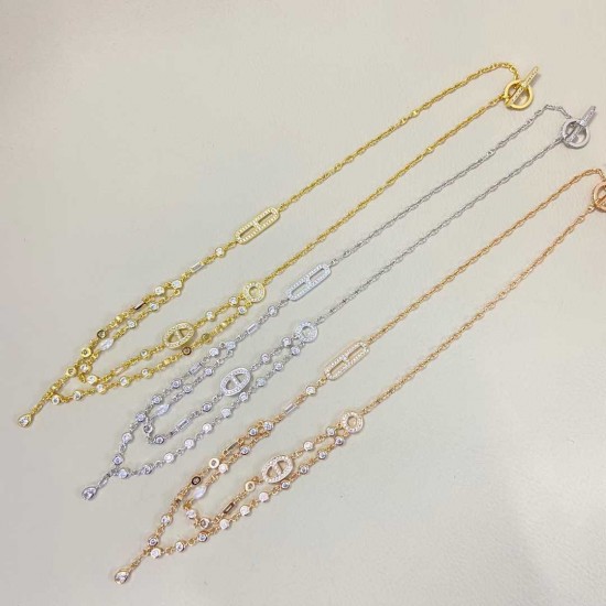 Hermes Chaine d'Ancre Chaos Fancy diamond necklace Hermes Chaine d'Ancre Chaos Fancy diamond necklace