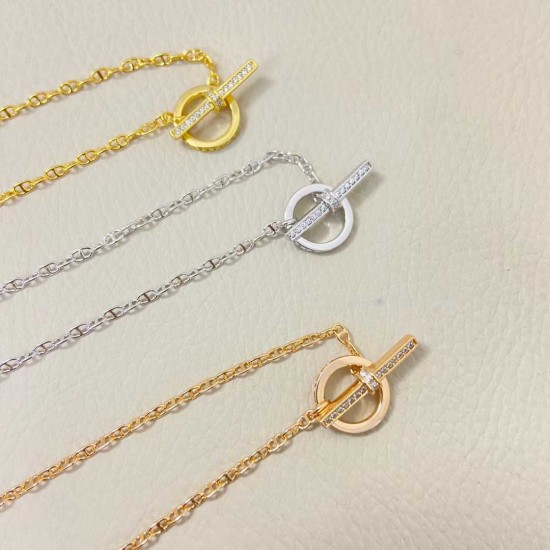 Hermes Chaine d'Ancre Chaos Fancy diamond necklace Hermes Chaine d'Ancre Chaos Fancy diamond necklace