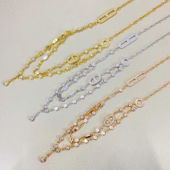 Hermes Chaine d'Ancre Chaos Fancy diamond necklace Hermes Chaine d'Ancre Chaos Fancy diamond necklace