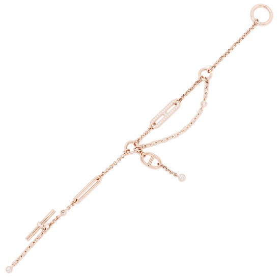 Hermes Chaine d'ancre Chaos diamond bracelet