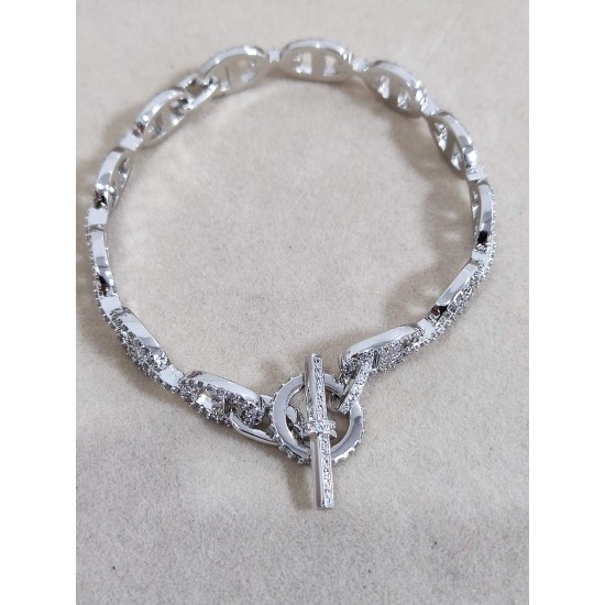 Hermes Chaine D'Ancre Enchainee diamond bracelet Hermes Chaine D'Ancre Enchainee diamond bracelet