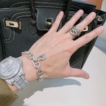 Hermes Chaine d'Ancre bracelet 1H