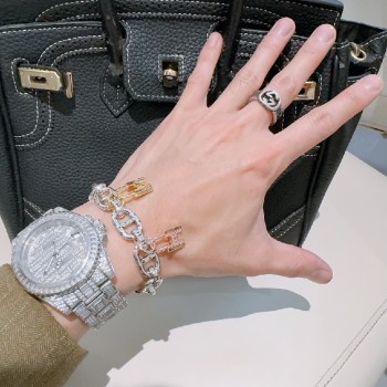 Hermes Chaine d'Ancre bracelet 2H
