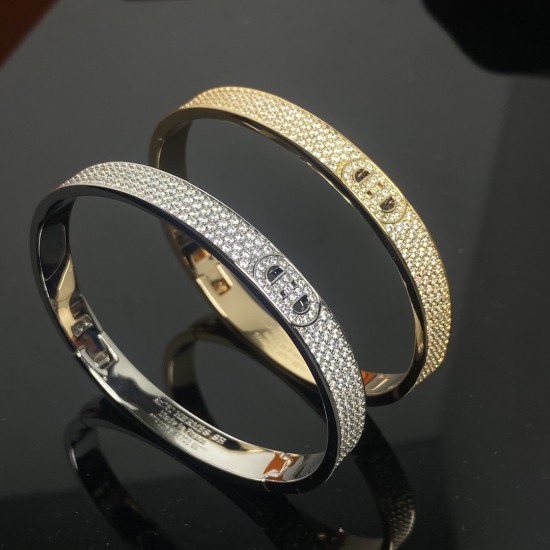 Hermes H D'Ancre diamond bracelet Hermes H D'Ancre diamond bracelet