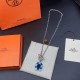 Hermes Helios Fer a cheval necklace
