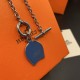 Hermes Helios Fer a cheval necklace