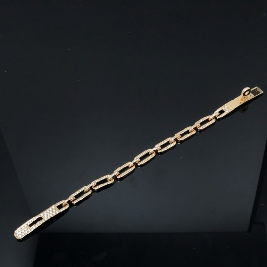 Hermes Kelly diamond bracelet