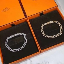 Hermes Kelly diamond bracelet