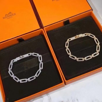 Hermes Kelly diamond bracelet