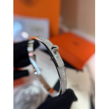 Hermes Kelly diamond bracelet