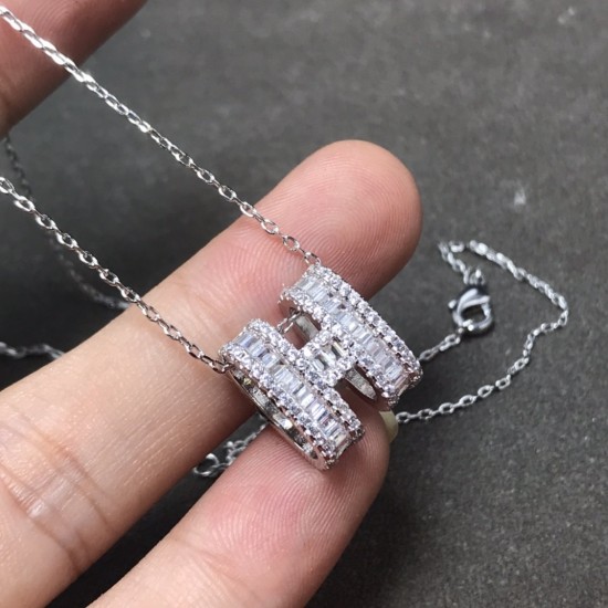 Hermes POP H diamond necklace