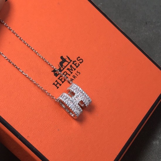 Hermes POP H diamond necklace