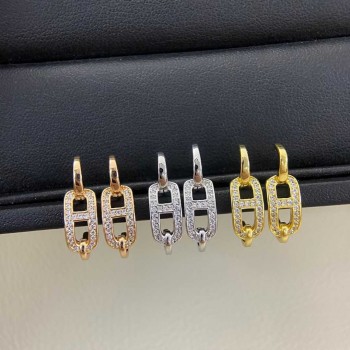Hermes Boutons D'Oreilles diamond ear ring Hermes Boutons D'Oreilles diamond ear ring