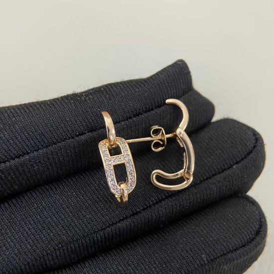 Hermes Boutons D'Oreilles diamond ear ring Hermes Boutons D'Oreilles diamond ear ring