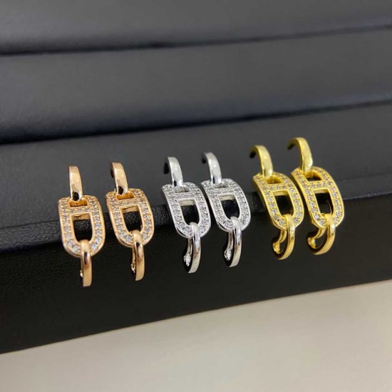 Hermes Boutons D'Oreilles diamond ear ring Hermes Boutons D'Oreilles diamond ear ring