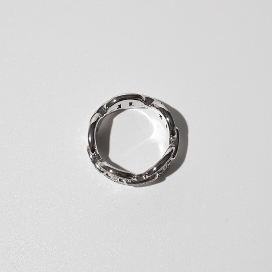 Hermes Chaine d'Ancre Enchainee diamond Ring Hermes Chaine d'Ancre Enchainee diamond Ring
