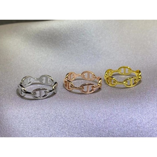 Hermes Chaine d'Ancre Enchainee ring Hermes Chaine d'Ancre Enchainee ring