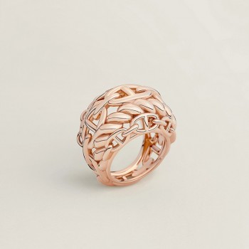 Hermes Chaine d'Ancre rope finger ring