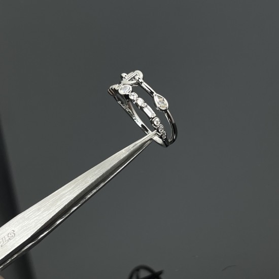 Hermes Chaine d'Ancre chaos diamond Ring Hermes Chaine d'Ancre chaos diamond Ring
