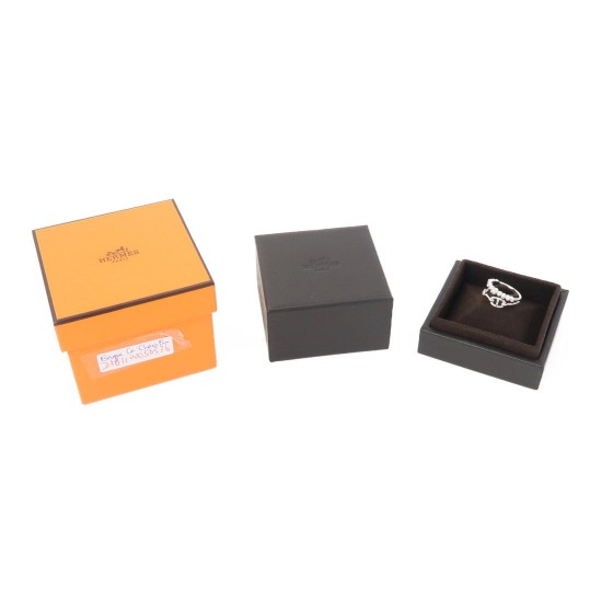 Hermes Chaine d'Ancre chaos diamond Ring Hermes Chaine d'Ancre chaos diamond Ring