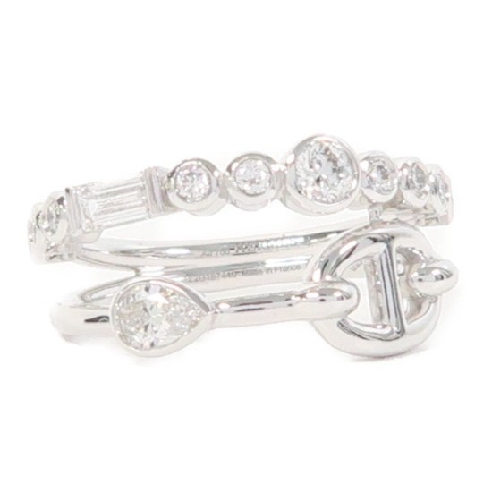 Hermes Chaine d'Ancre chaos diamond Ring Hermes Chaine d'Ancre chaos diamond Ring