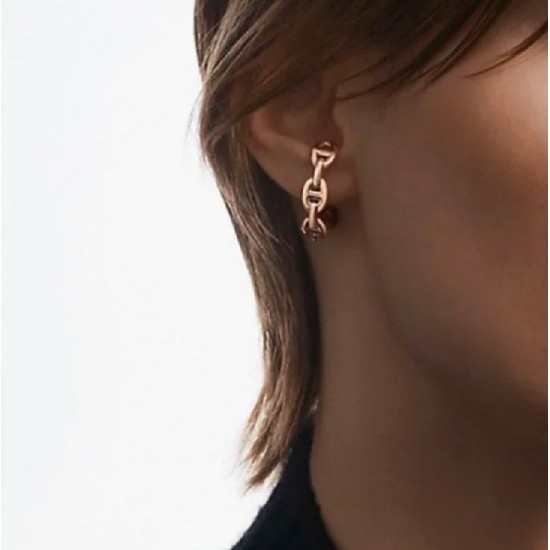 Hermes Chaine d'Ancre ear ring S925