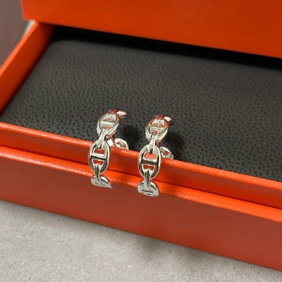 Hermes Chaine d'Ancre ear ring S925