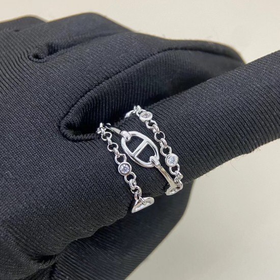 Hermes Chaine D'incre Chaos finger ring Hermes Chaine D'incre Chaos finger ring