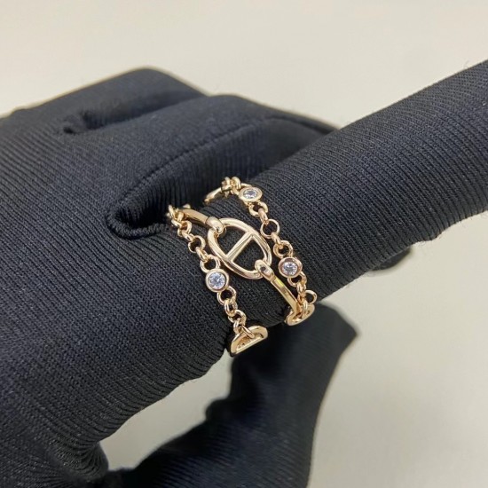 Hermes Chaine D'incre Chaos finger ring Hermes Chaine D'incre Chaos finger ring