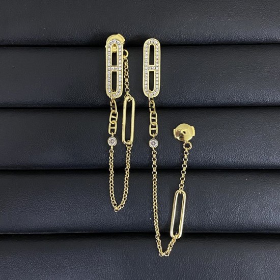 Hermes Chaine d'ancre Chaos earrings