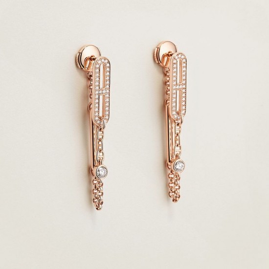 Hermes Chaine d'ancre Chaos earrings