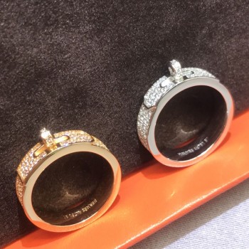 Hermes Kelly diamond ring