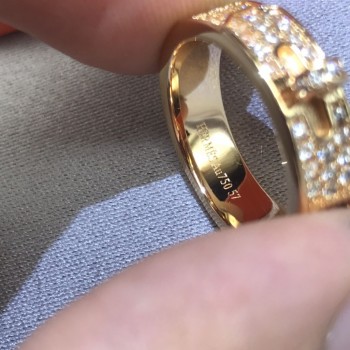 Hermes Kelly diamond ring Hermes Kelly diamond ring