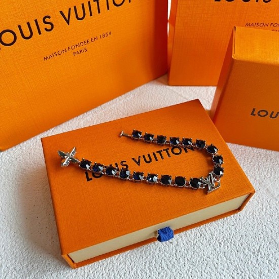 LV Blue crystals bracelet