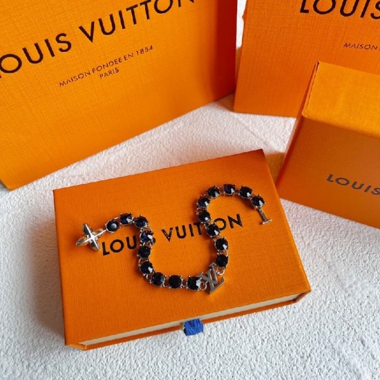 LV Blue crystals bracelet
