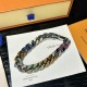 LV Chain links patches color bracelet
