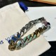 LV Chain links patches color bracelet