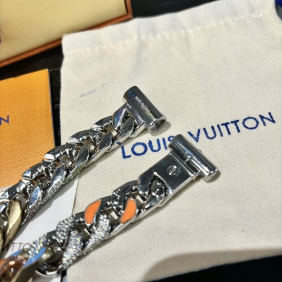 LV Chain links patches color bracelet