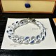 LV Chain links patches white bracelet