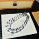 LV Chain links patches white bracelet