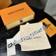 LV Chain links patches white bracelet
