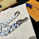 LV Chain links patches white bracelet