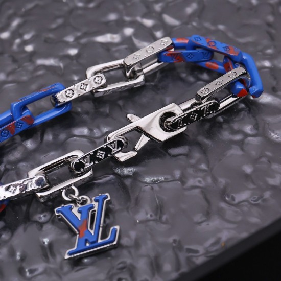 LVxYK Paradise chain color blue bracelet