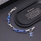 LVxYK Paradise chain color blue bracelet