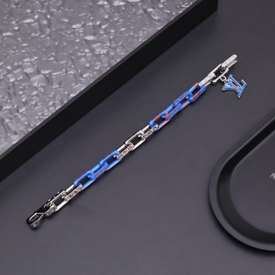 LVxYK Paradise chain color blue bracelet