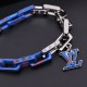 LVxYK Paradise chain color blue bracelet